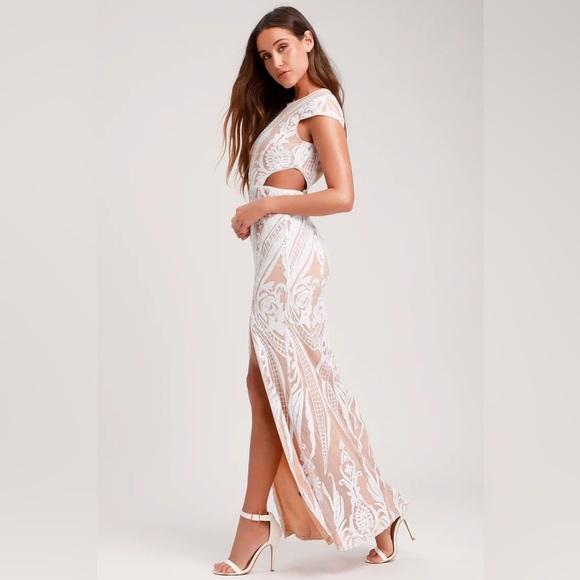 New RYSE The Label Emily Cutout Sequin Dress - Picture 2 of 5